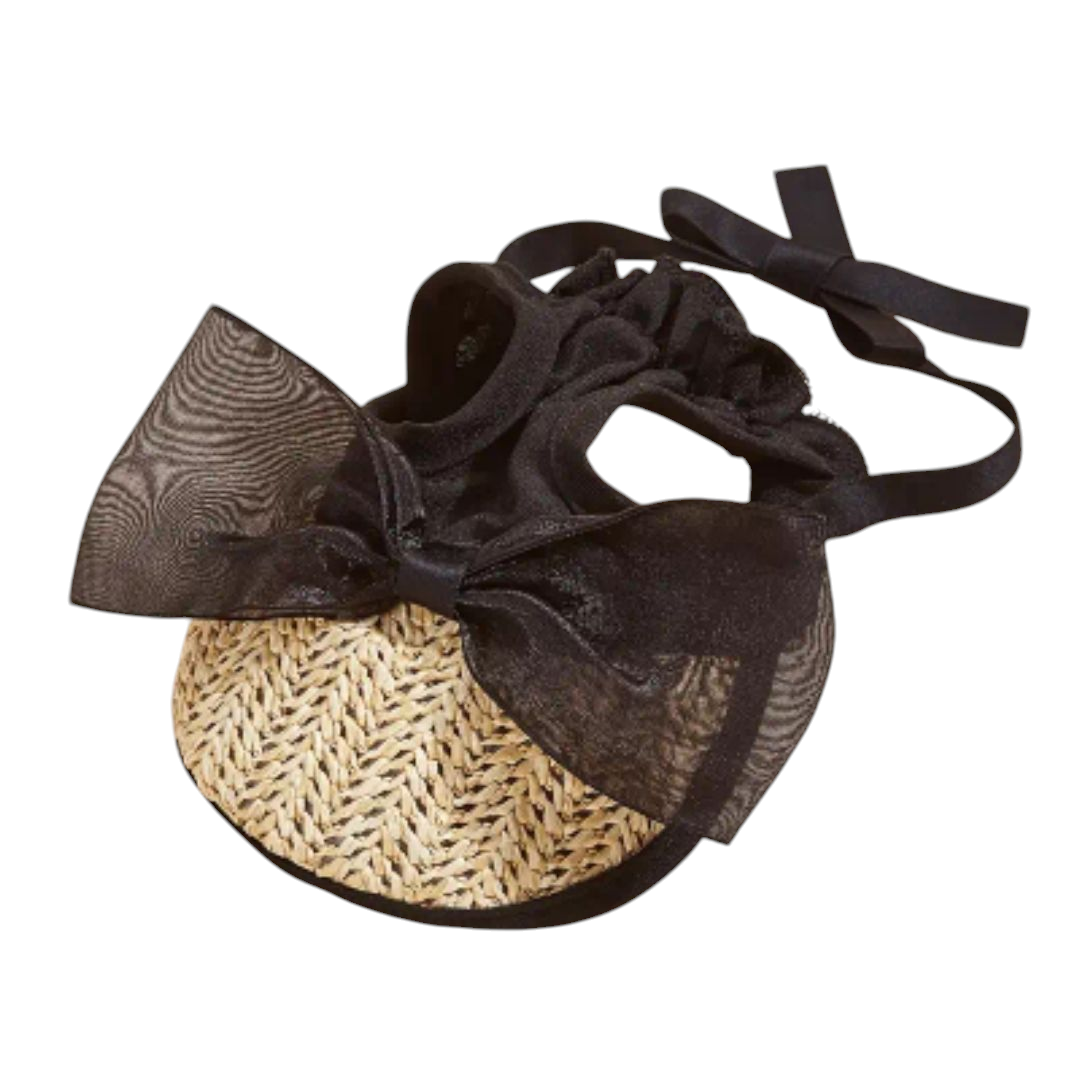 Chic Woven Straw Pet Sunhat