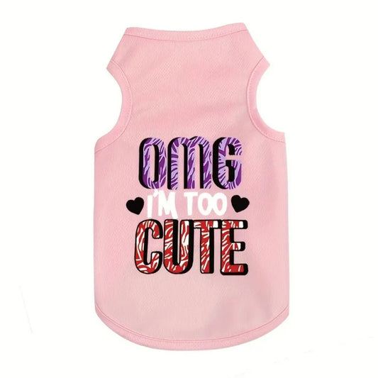 Pink Sleeveless Pet Shirt - Small